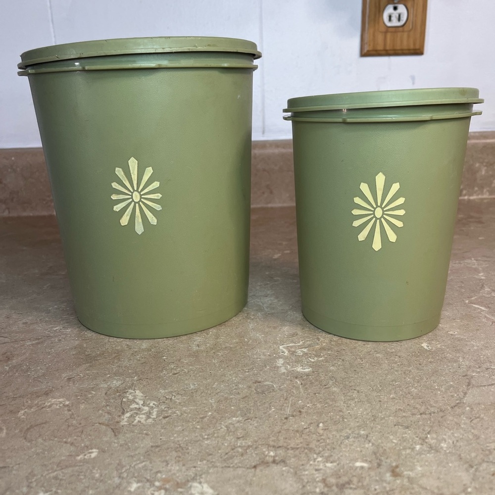 Vintage Tupperware canisters
